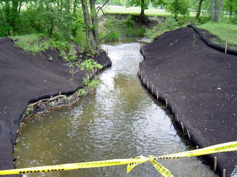 Troy, Michigan - Streambank Stabilization - June 6, 2003